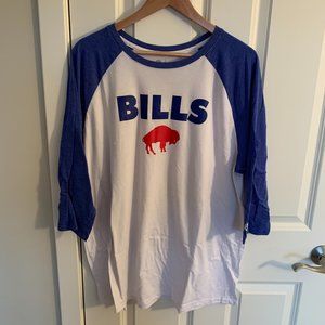 Buffalo Bills Nike 3/4 Sleeve Baseball Tee